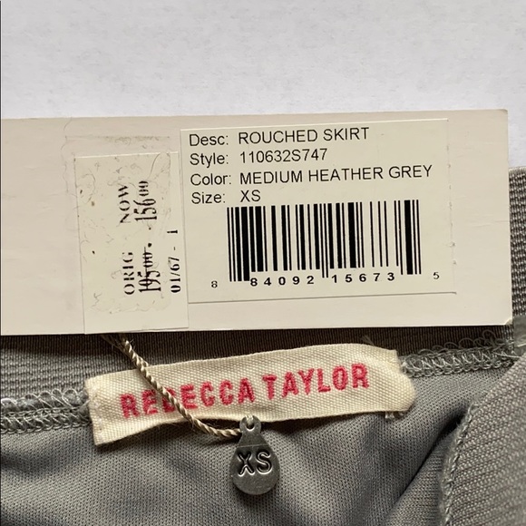 NWT Rebecca Taylor Ruched Leopard Print Mini Skirt XS - Picture 5 of 6